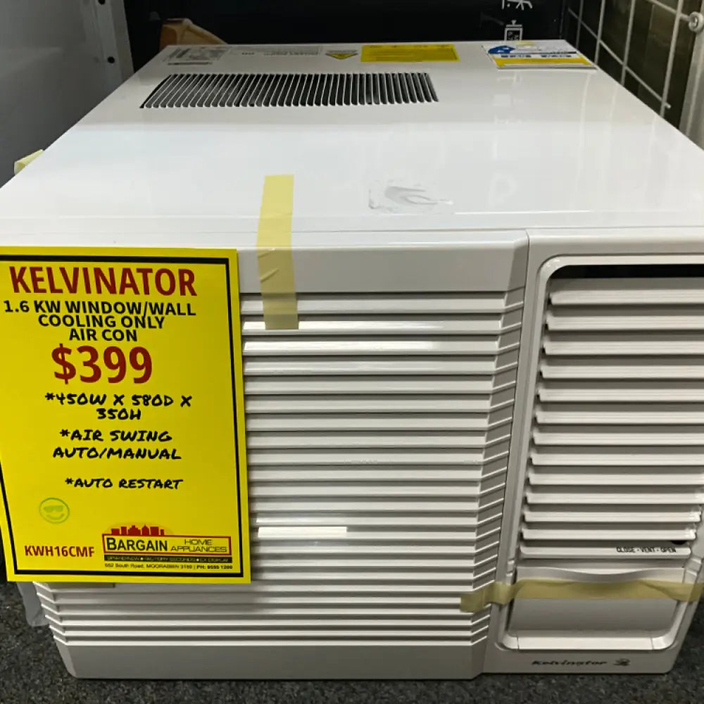 Kelvinator Kwh16Cmf 1.6 Kw Window/Wall Cooling Only Air Conditioner Air Conditioner