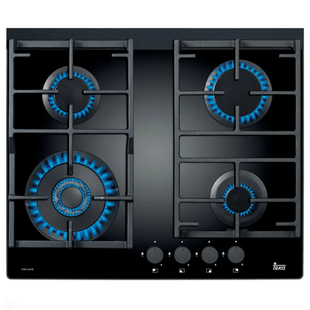 Teka Cgwlux604 60Cm Natural Gas On Glass Cooktop