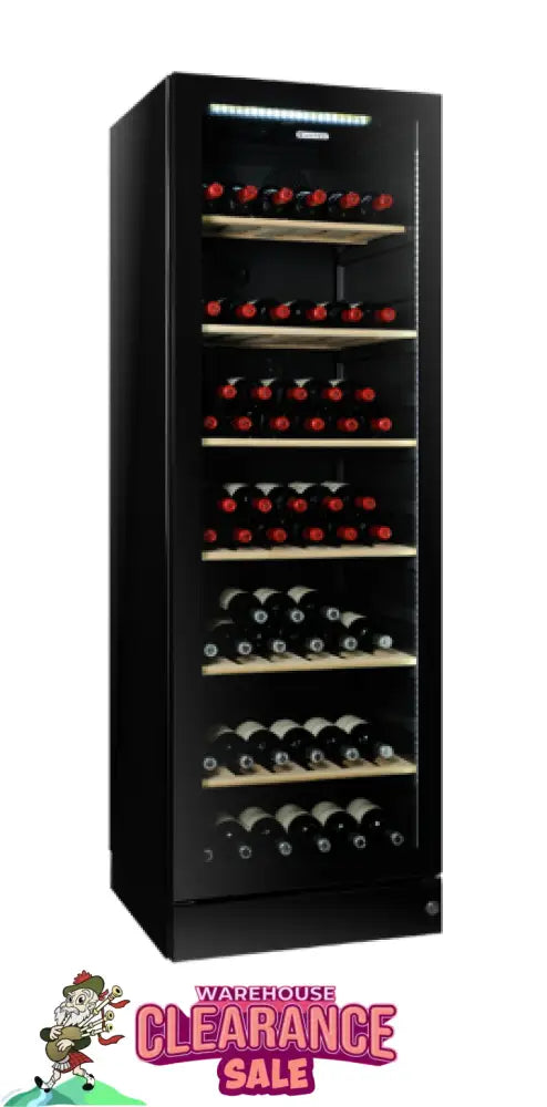 Vintec V190Sg2E-Bklh 170 Bottle Multi Zone Wine Cabinet Left Hand Fridge