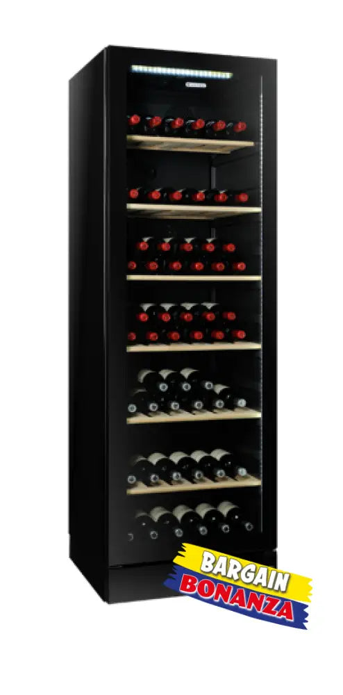 Vintec V190Sg2E-Bklh 170 Bottle Multi Zone Wine Cabinet Left Hand Fridge