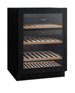 Vintec Vwd050Sbb-X Dual Zone 50 Bottle Wine Cabinet Black Glass Fridge
