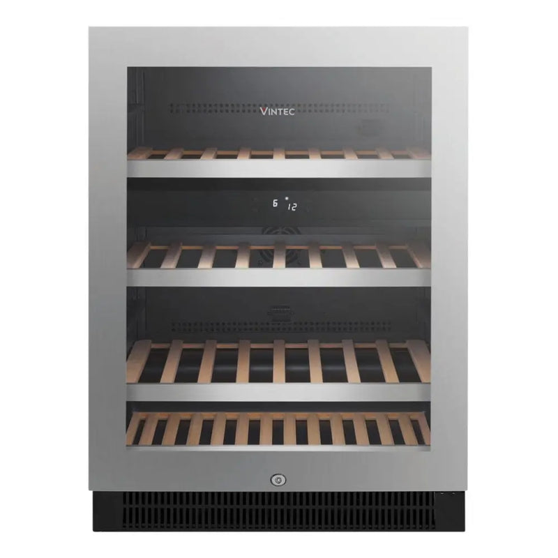 Vintec Vwd050Ssb-X. 50 Bottle Dual Zone Wine Cabinet Fridge
