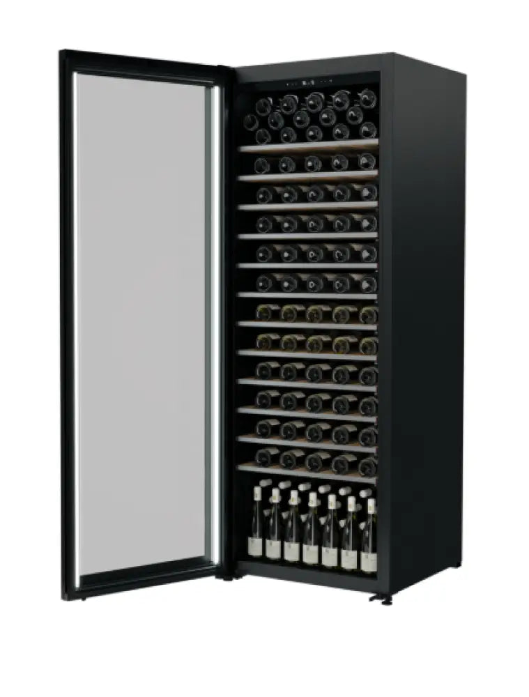 VINTEC VWM306PBA-L PREMIUM 180 Bottle Wine Cabinet with Telescopic Shelves Left Hand Fridge