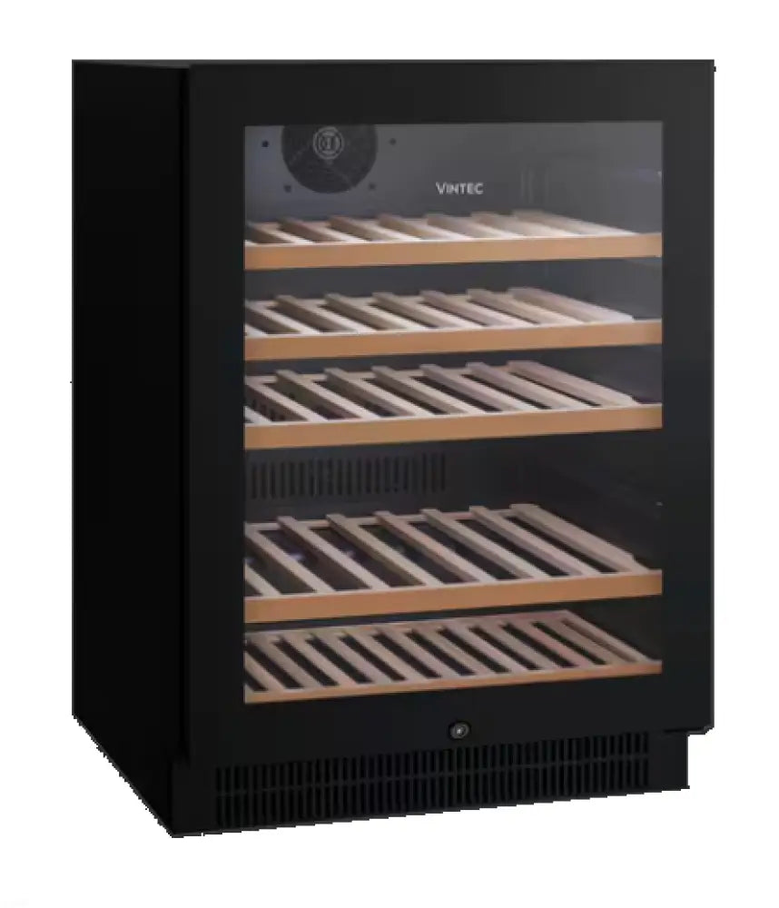 Vintec Vws050Sbb - X 50 Bottle Wine Cabinet Black Glass Fridge