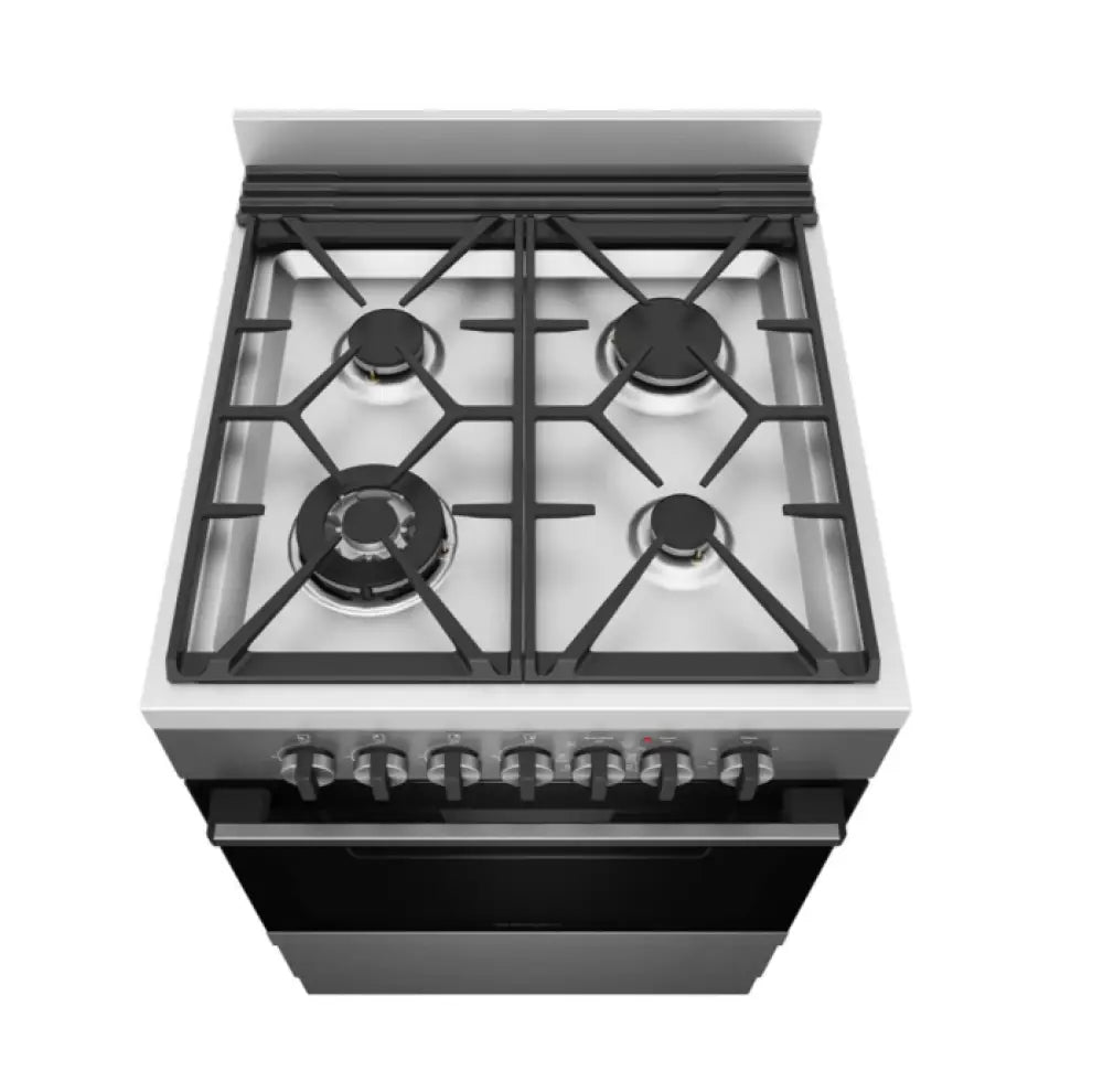 Westinghouse Wfe616Dsc 60Cm Dual Fuel Freestanding Cooker With Airfry Dark Stainless Steel Upright