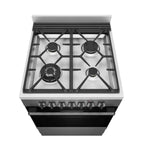 Westinghouse Wfe616Dsc 60Cm Dual Fuel Freestanding Cooker With Airfry Dark Stainless Steel Upright