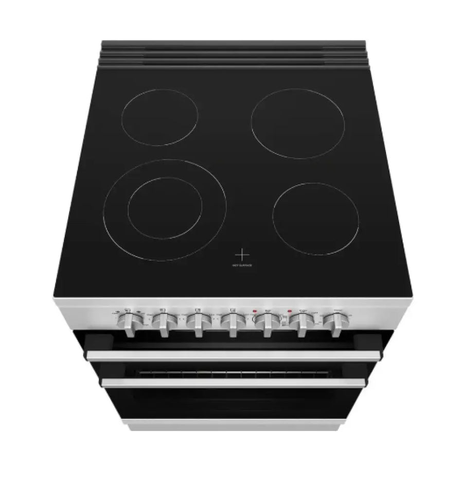 Westinghouse WFE642SCB 60cm Freestanding Electric Oven and Ceramic Cooktop Stainless Steel Upright