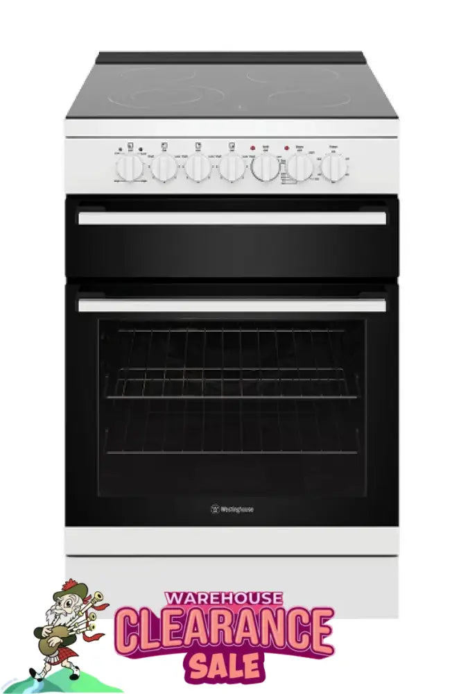 Westinghouse Wfe642Wc 60Cm Electric Freestanding Cooker With Separate Grill Upright