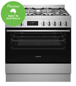 Westinghouse Wfe915Sd 90Cm Dual Fuel Freestanding Cooker Upright