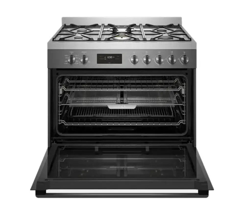 Westinghouse Wfe916Dsd 90Cm Dual Fuel Freestanding Cooker With Airfry Stainless Upright