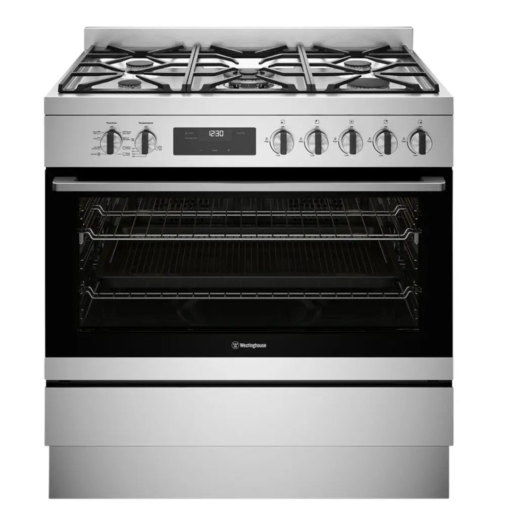 Westinghouse Wfe9515Sd -90Cm Dual Fuel Freestanding Cooker Stainless Steel Upright