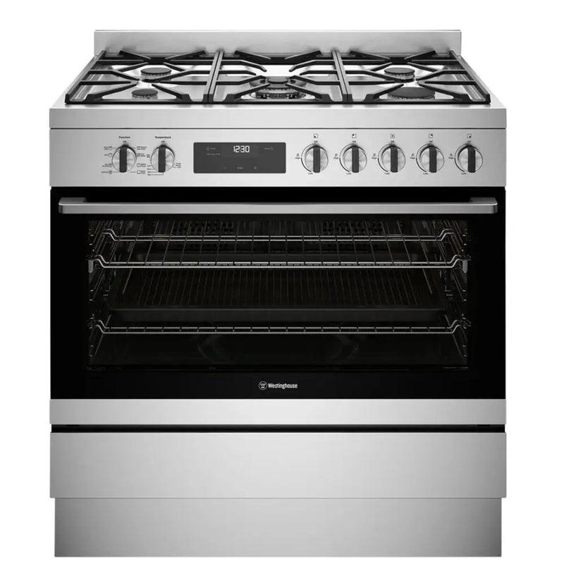 Westinghouse Wfe9515Sd -90Cm Dual Fuel Freestanding Cooker Stainless Steel Upright