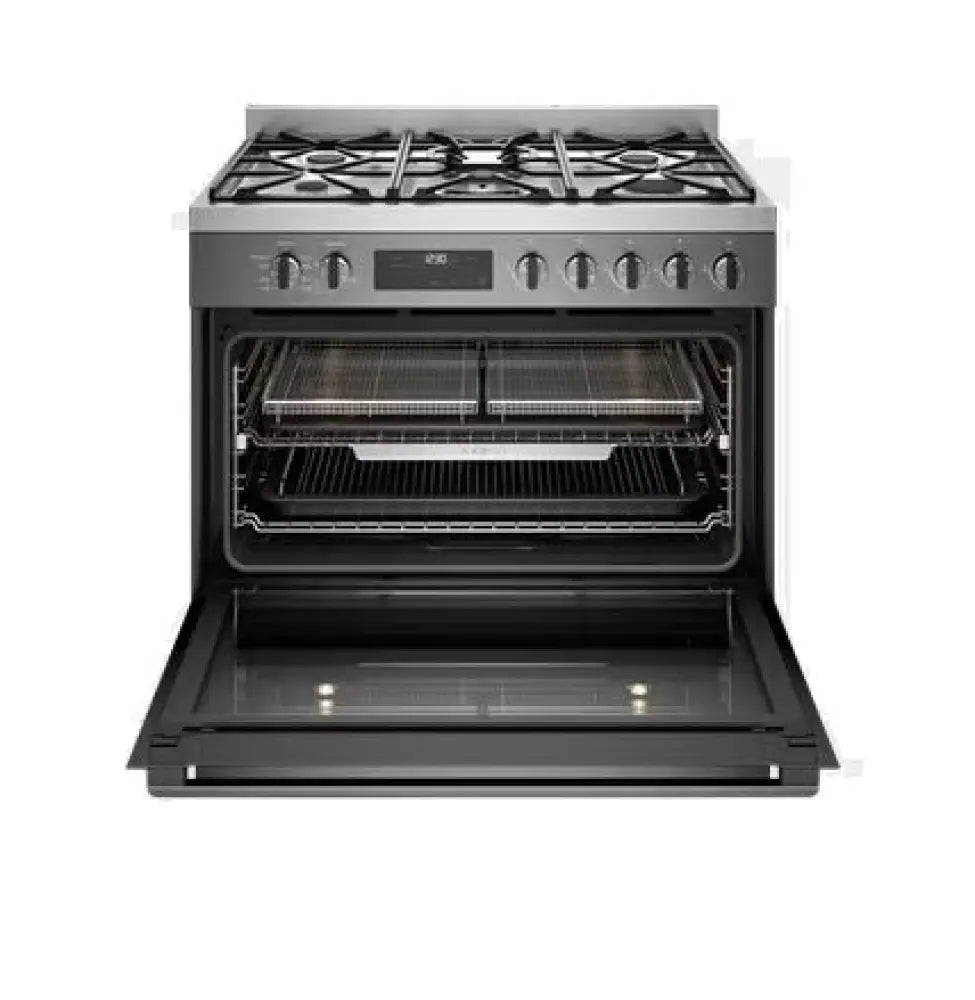 Westinghouse Wfe9516Dd 90Cm Dual Fuel Freestanding Cooker With Airfry Dark Stainless Steel Upright