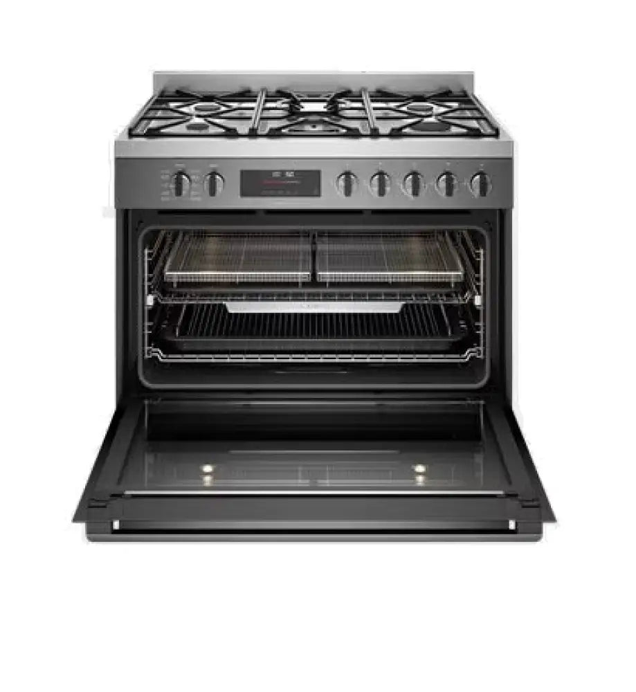 Westinghouse Wfep9717Dd 90Cm Dual Fuel Pyrolytic Freestanding Oven With Airfry Dark Stainless Steel