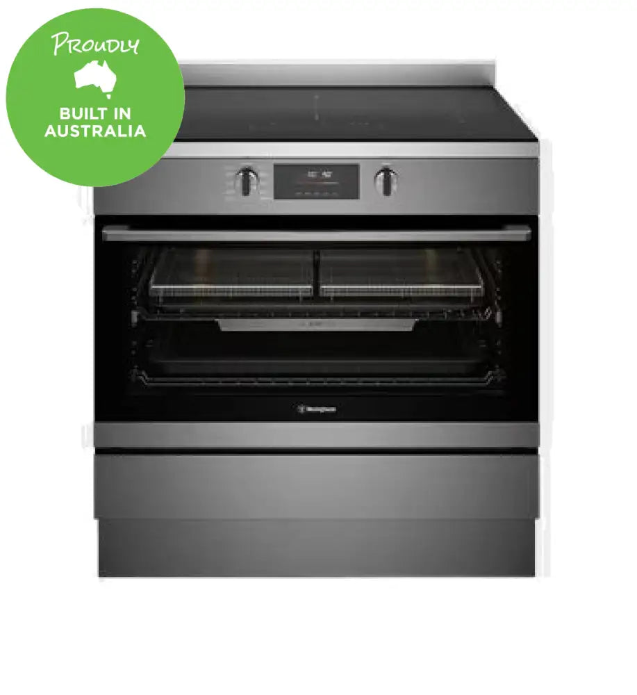 Westinghouse Wfep9757Dd 90Cm Induction Pyrolytic Freestanding Oven With Airfry Dark Stainless Steel