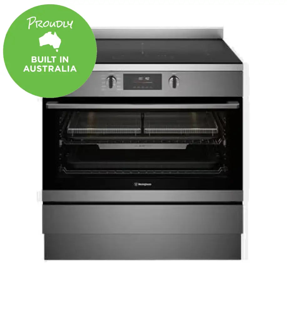 Westinghouse Wfep9757Dd 90Cm Induction Pyrolytic Freestanding Oven With Airfry Dark Stainless Steel