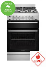 Westinghouse Wfg612Sclp 60Cm Lpg Gas Freestanding Cooker Stainless Steel Upright