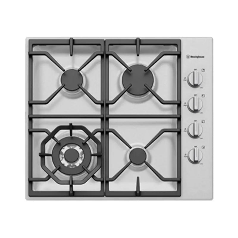 Westinghouse Whg645Sb 60Cm 4 Burner Stainless Steel Gas Cooktop Cooktop
