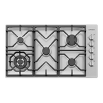 Westinghouse WHG955SB 90cm 5 Burner Stainless Steel Gas Cooktop - Bargain Home Appliances