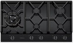 Westinghouse Whg959Bd 90Cm 5 Burner Black Ceramic Glass Gas Cooktop