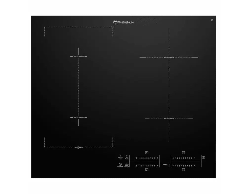 Westinghouse Whi645Bc 60Cm 4 Zone Induction Cooktop With Boilprotect Cooktop