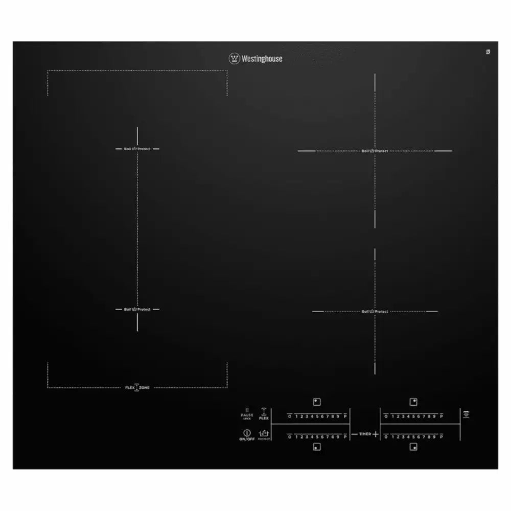 Westinghouse Whi645Bc 60Cm 4 Zone Induction Cooktop With Boilprotect Cooktop