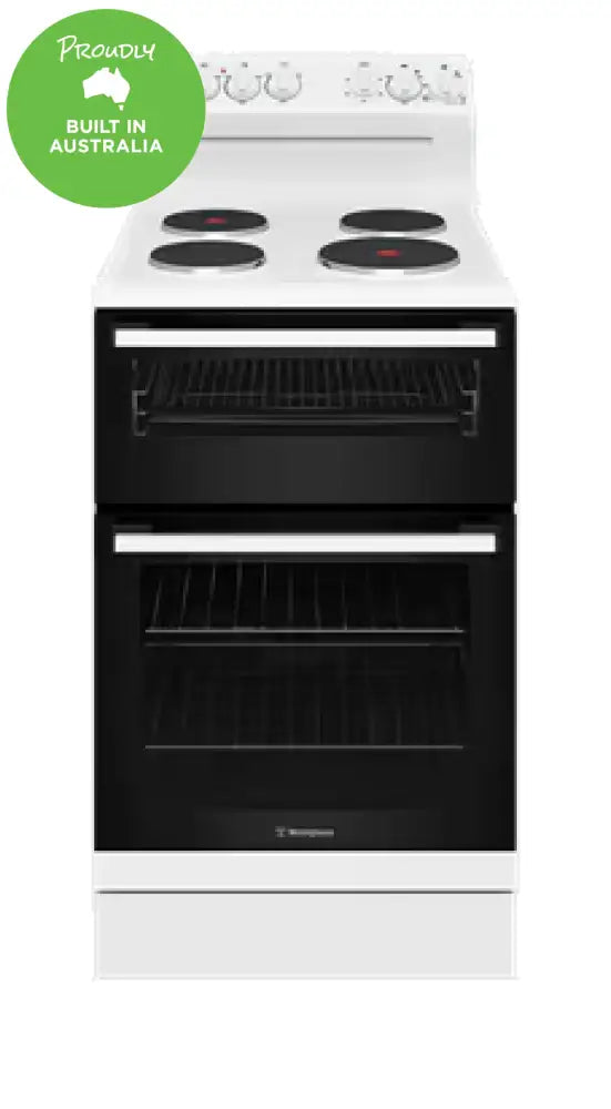 Westinghouse Wle532Wc 54Cm Electric Freestanding Cooker With Solid Cooktop Upright