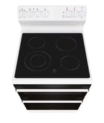Westinghouse WLE642WCB 60cm Freestanding Oven with Separate Electric Grill and Ceramic Cooktop 4 Zone Upright