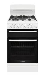 Westinghouse WLG512WCH 54cm Freestanding Gas Oven and Gas Cooktop White Upright