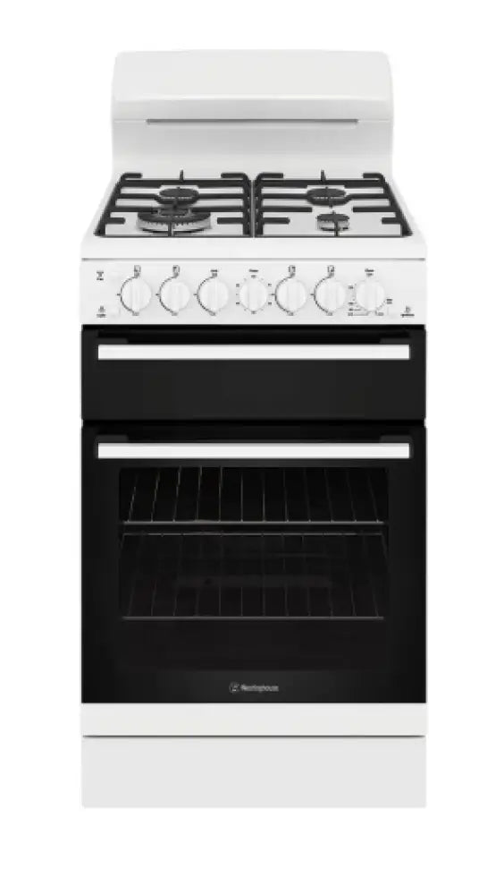 Westinghouse WLG512WCH 54cm Freestanding Gas Oven and Gas Cooktop White Upright