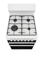 Westinghouse WLG512WCH 54cm Freestanding Gas Oven and Gas Cooktop White Upright