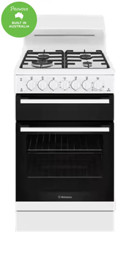 Westinghouse Wlg512Wcng 54Cm Freestanding Gas Oven And Cooktop White Upright
