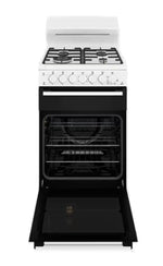 Westinghouse Wlg512Wcng 54Cm Freestanding Gas Oven And Cooktop White Upright