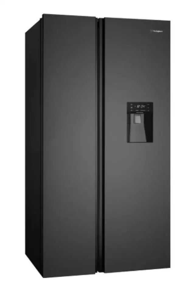 Westinghouse Wse6640Ba 619L Side By Refrigerator Black Fridge