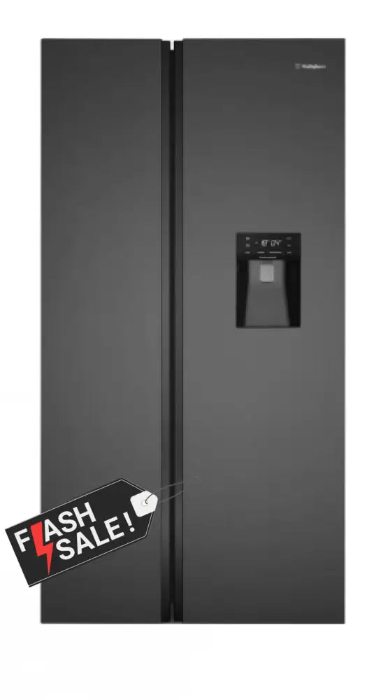 Westinghouse Wse6640Ba 619L Side By Refrigerator Black Fridge