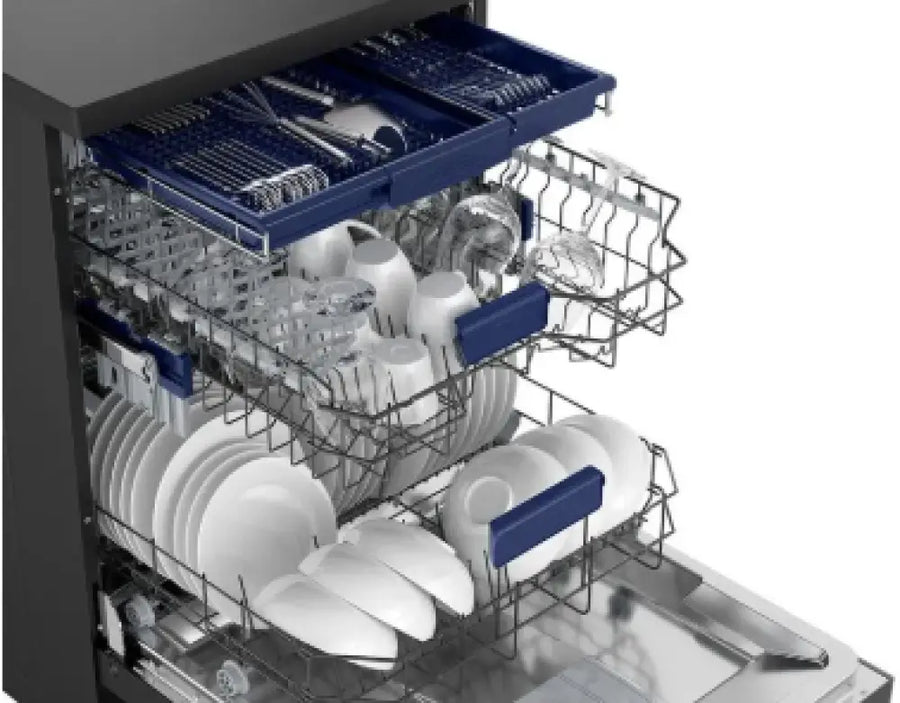 Westinghouse WSF6606KXB 60cm Dark Stainless Steel 15 Place Freestanding Dishwasher Dishwasher