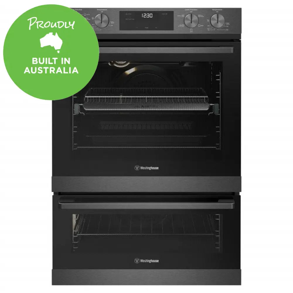 Westinghouse Wve6526Dd -60Cm Multi-Function 8/5 Duo Oven With Airfry Dark Stainless Steel Oven