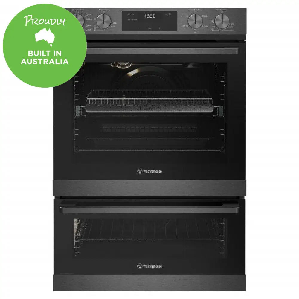 Westinghouse Wve6526Dd -60Cm Multi-Function 8/5 Duo Oven With Airfry Dark Stainless Steel Oven