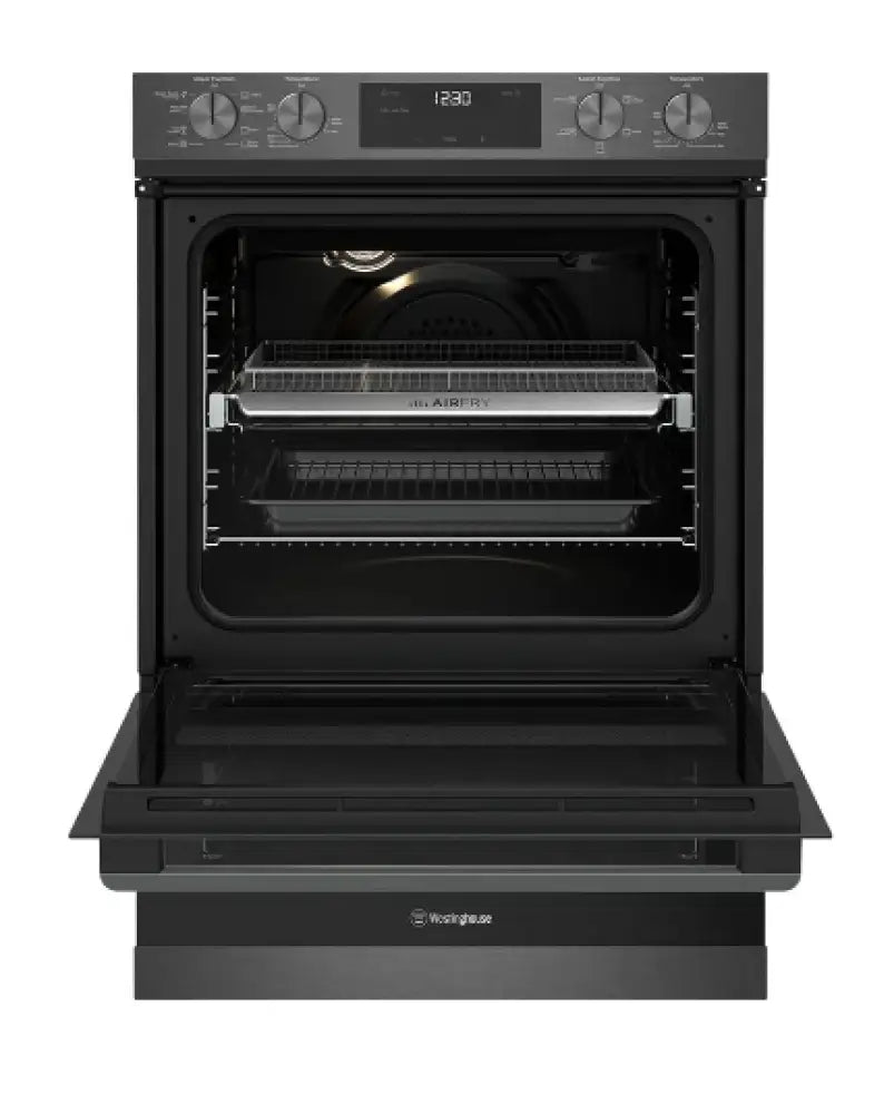 Westinghouse Wve6526Dd 60Cm Multi-Function 8/5 Duo Oven With Airfry Dark Stainless Steel