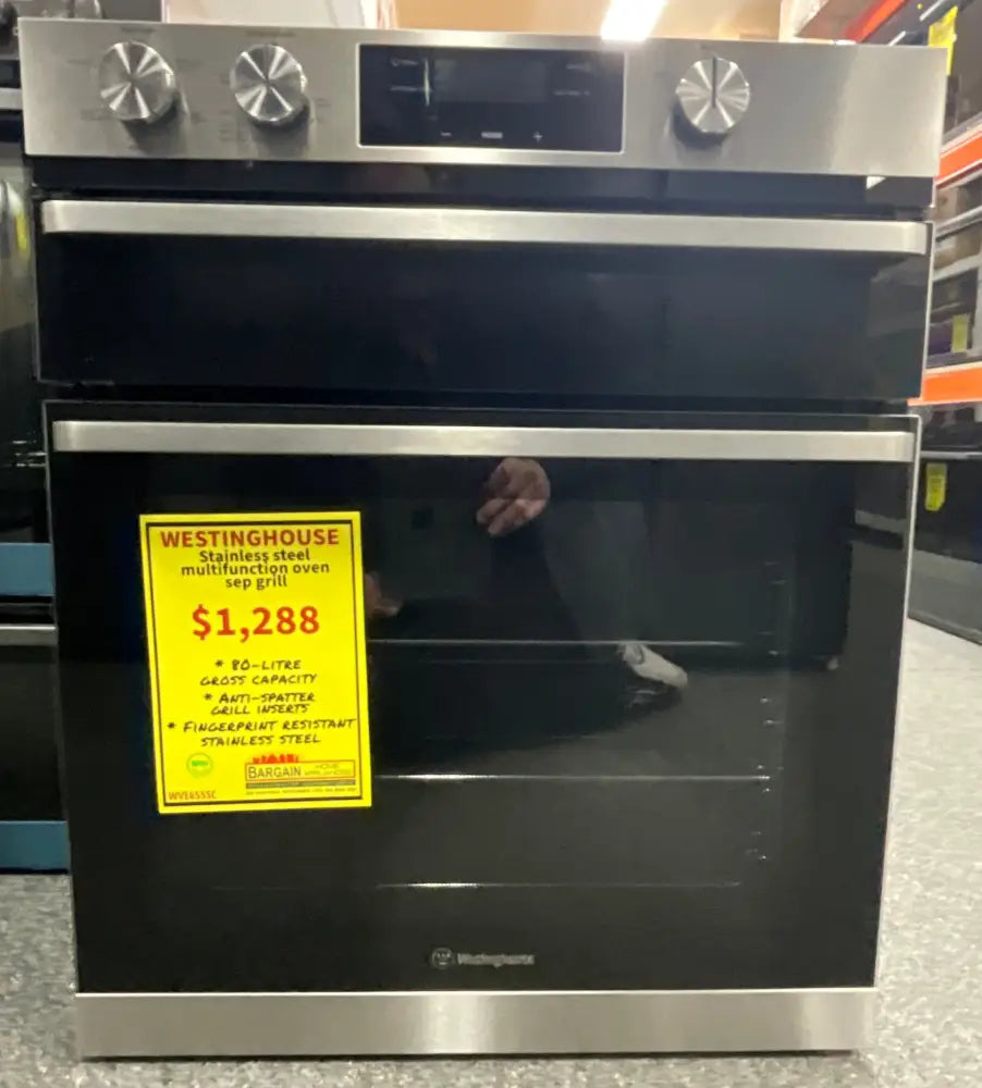 Westinghouse Wve655Sc Stainless Steel Multifunction Oven Sep Grill Oven