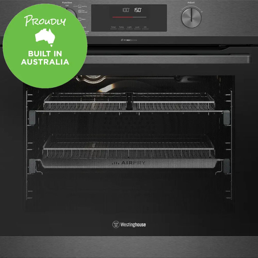 Westinghouse Wvep6717Dd -60Cm Multi-Function Pyrolytic Oven With Airfry And Steambake Dark Stainless