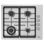 Whirlpool Akc640Ixoc 60Cm 4 Burner Gas Cooktop In S/Steel