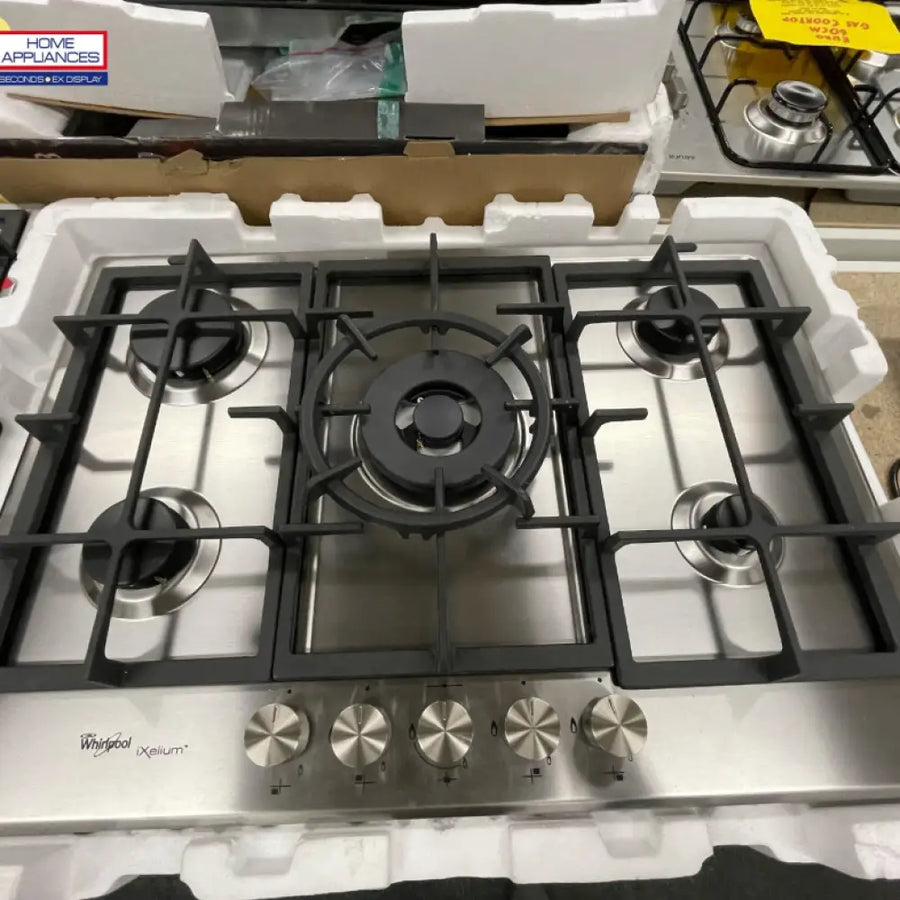 Whirlpool Gmf7522Ixl 75Cm 5 Burner Ixelium Gas Cooktop