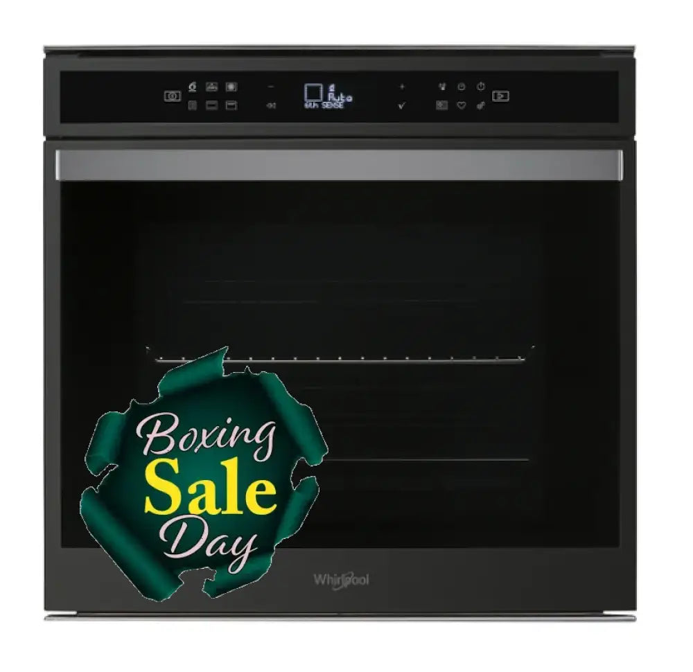 Whirlpool W60Mpbsoc 60Cm 6Th Sense Pyrolytic Built-In Oven In Black Stainless Steel